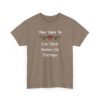 Unisex t-shirt from Twisted Angell with the sarcastic phrase “Most Likely To Use Their Bonus On Therapy” printed on the front.
