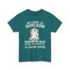 Unisex t-shirt from Twisted Angell with the sarcastic phrase “My Level Of Sarcasm Depends On Your Level Of Stupidity So Speak Wisely” printed on the front.