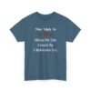 Unisex t-shirt from Twisted Angell with the sarcastic phrase “Most Likely To Sleep On The Couch By Christmas Eve” printed on the front.