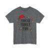 Unisex t-shirt from Twisted Angell with the sarcastic phrase “Forced Family Fun” printed on the front.