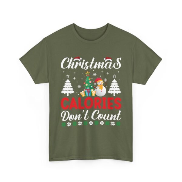 17326321445863676455_2048.jpeg Unisex t-shirt from Twisted Angell with the sarcastic phrase “Christmas Calories Don't Count” printed on the front.