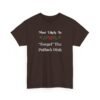 Unisex t-shirt from Twisted Angell with the sarcastic phrase “Most Likely To "Forget" The Potluck Dish” printed on the front.