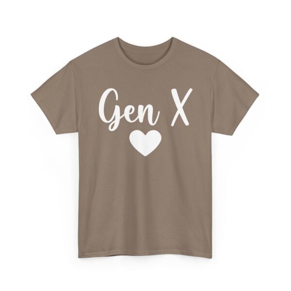 17622230664609501159_2048.jpeg Unisex t-shirt from Twisted Angell with the sarcastic phrase “Gen X Heart” printed on the front.