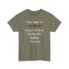 17623923461501491056_2048.jpeg Unisex t-shirt from Twisted Angell with the sarcastic phrase “Most Likely To Forget To Mute During The Holiday Meeting” printed on the front.