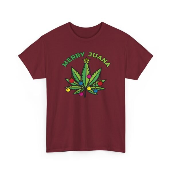 17676611969308894546_2048.jpeg Unisex t-shirt from Twisted Angell with the sarcastic phrase “Merry Juana” printed on the front.