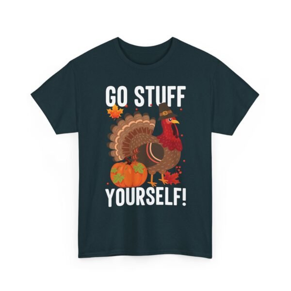 Unisex t-shirt from Twisted Angell with the sarcastic phrase “Go Stuff Yourself” printed on the front.