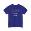 Unisex t-shirt from Twisted Angell with the sarcastic phrase “Most Likely To Steal The Covers” printed on the front.