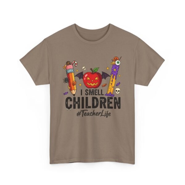 17774463622397856180_2048.jpeg Unisex t-shirt from Twisted Angell with the sarcastic phrase “I Smell Children #teacherlife” printed on the front.