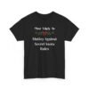 Unisex t-shirt from Twisted Angell with the sarcastic phrase “Most Likely to Mutiny Against Secret Santa Rules” printed on the front.