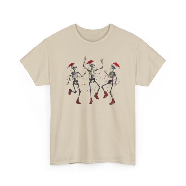 Unisex t-shirt from Twisted Angell with the sarcastic phrase “Festive Skeleton Dance” printed on the front.