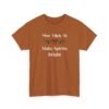 Unisex t-shirt from Twisted Angell with the sarcastic phrase “Most Likely To Make Spirits Bright” printed on the front.