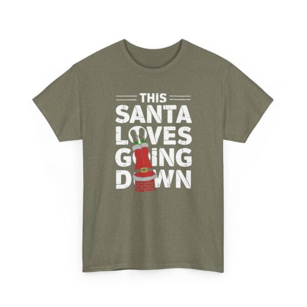 18023603648581557373_2048.jpeg Unisex t-shirt from Twisted Angell with the sarcastic phrase “This Santa Loves Going Down” printed on the front.