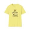 Unisex t-shirt from Twisted Angell with the sarcastic phrase “Chin Up Princess or the Crown Slips” printed on the front.