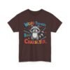 Unisex t-shirt from Twisted Angell with the sarcastic phrase “Weird Teachers Build Character” printed on the front.