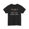 18123433697977698355_2048-1.jpeg Unisex t-shirt from Twisted Angell with the sarcastic phrase “Most Likely To Make A Mess Baking Cookies” printed on the front.