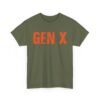 Unisex t-shirt from Twisted Angell with the sarcastic phrase “Gen X in Orange” printed on the front.