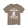 Unisex t-shirt from Twisted Angell with the sarcastic phrase “My Level Of Sarcasm Depends On Your Level Of Stupidity So Speak Wisely” printed on the front.