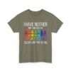 Unisex t-shirt from Twisted Angell with the sarcastic phrase “I Have Neither The Time Nor The Crayons To Explain This To You” printed on the front.