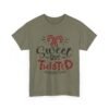 Unisex t-shirt from Twisted Angell with the sarcastic phrase “Sweet But Twisted” printed on the front.