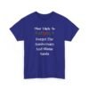 Unisex t-shirt from Twisted Angell with the sarcastic phrase “Most Likely To Forget The Anniversary And Blame Santa” printed on the front.