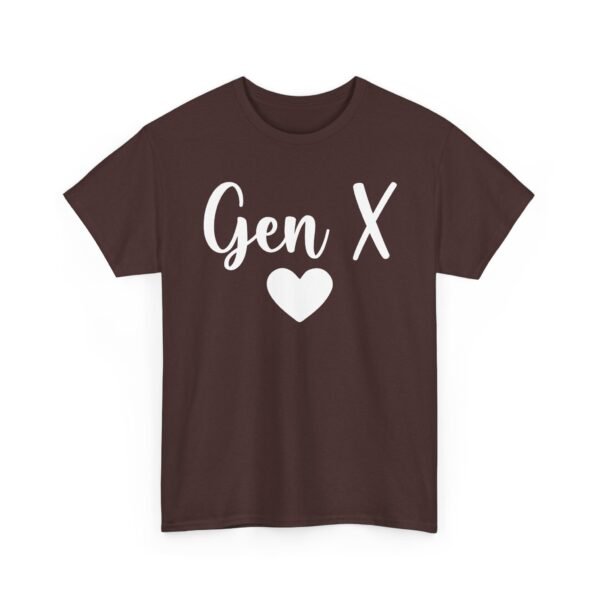1852726904518363814_2048.jpeg Unisex t-shirt from Twisted Angell with the sarcastic phrase “Gen X Heart” printed on the front.
