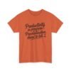 Unisex t-shirt from Twisted Angell with the sarcastic phrase “Productivity in progress... Procrastination. Hard to tell” printed on the front.