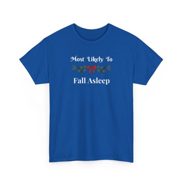 1880252612438538005_2048.jpeg Unisex t-shirt from Twisted Angell with the sarcastic phrase “Most Likely To Fall Asleep” printed on the front.