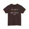 Unisex t-shirt from Twisted Angell with the sarcastic phrase “Most Likely To Build A Blanket Fort” printed on the front.