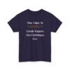Unisex t-shirt from Twisted Angell with the sarcastic phrase “Most Likely To Grade Papers On Christmas Eve” printed on the front.