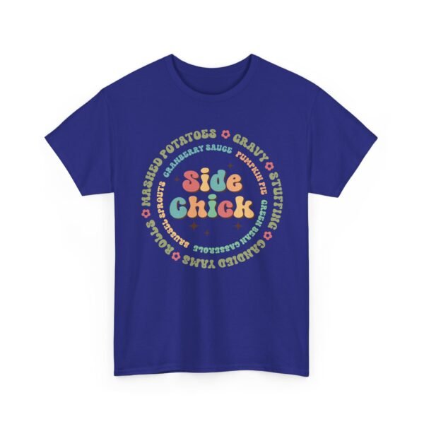 Unisex t-shirt from Twisted Angell with the sarcastic phrase “Side Chick” printed on the front.