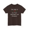 Unisex t-shirt from Twisted Angell with the sarcastic phrase “Most Likely To Say Let's Hibernate And Disappear” printed on the front.