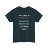 Unisex t-shirt from Twisted Angell with the sarcastic phrase “Most Likely To Forget The Anniversary And Blame Santa” printed on the front.