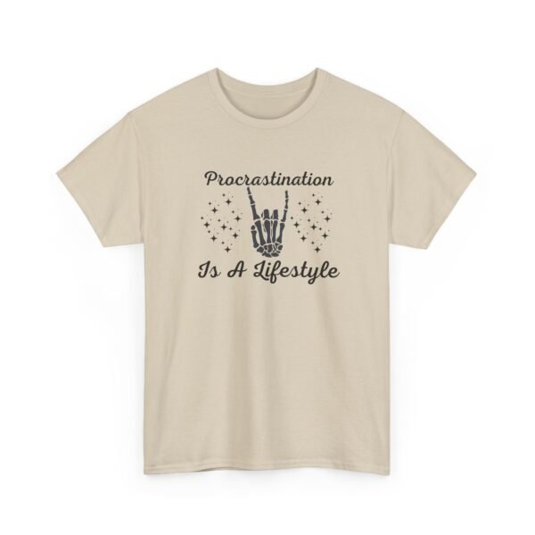 2110048428811004076_2048-1.jpeg Unisex t-shirt from Twisted Angell with the sarcastic phrase “Procrastination Is A Lifestyle” printed on the front.