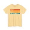 Unisex t-shirt from Twisted Angell with the sarcastic phrase “Gen X The Feral Generation” printed on the front.