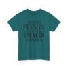 Unisex t-shirt from Twisted Angell with the sarcastic phrase “I'm Not A Person You Can Put On Speaker Phone” printed on the front.