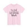 Unisex t-shirt from Twisted Angell with the sarcastic phrase “I'm Just a Little Ray of Pitch Black” printed on the front.