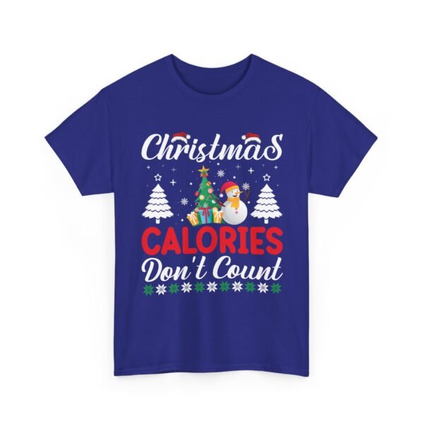 2232785499534615529_2048.jpeg Unisex t-shirt from Twisted Angell with the sarcastic phrase “Christmas Calories Don't Count” printed on the front.