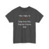 Unisex t-shirt from Twisted Angell with the sarcastic phrase “Most Likely To Trip Over The Dog In A Santa Hat” printed on the front.