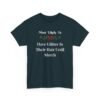 Unisex t-shirt from Twisted Angell with the sarcastic phrase “Most Likely To Have Glitter In Their Hair Until March” printed on the front.