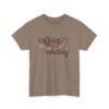 Unisex t-shirt from Twisted Angell with the sarcastic phrase “Caffeine Before Adulting” printed on the front.