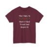 Unisex t-shirt from Twisted Angell with the sarcastic phrase “Most Likely To Start A Viral Trend And Regret It” printed on the front.