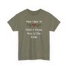 2676971143448319617_2048.jpeg Unisex t-shirt from Twisted Angell with the sarcastic phrase “Most Likely To Start A Meme War At The Table” printed on the front.