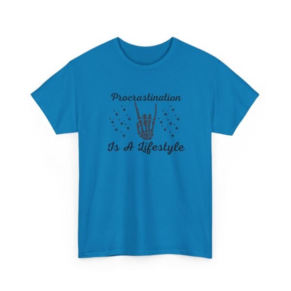 2818460072811415393_2048-1.jpeg Unisex t-shirt from Twisted Angell with the sarcastic phrase “Procrastination Is A Lifestyle” printed on the front.