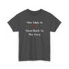 Unisex t-shirt from Twisted Angell with the sarcastic phrase “Most Likely To Wear Black To The Party” printed on the front.