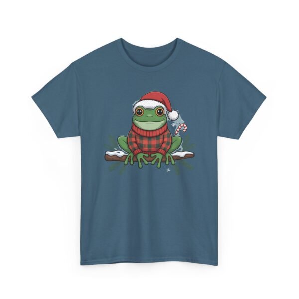 Unisex t-shirt from Twisted Angell with the sarcastic phrase “Festive Frog” printed on the front.
