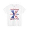 Sarcastic apparel design from Twisted Angell with the phrase “Generation X T-Shirt — "Proud Member of the F**k Your Feelings" Patriotic Tee (1965–1980)” printed on the front.
