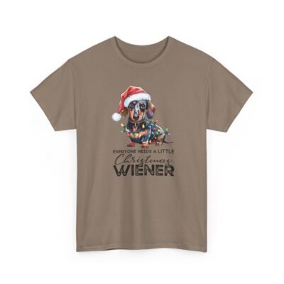 3066456116317587570_2048-1.jpeg Unisex t-shirt from Twisted Angell with the sarcastic phrase “Everyone Needs A Little Christmas Wiener” printed on the front.