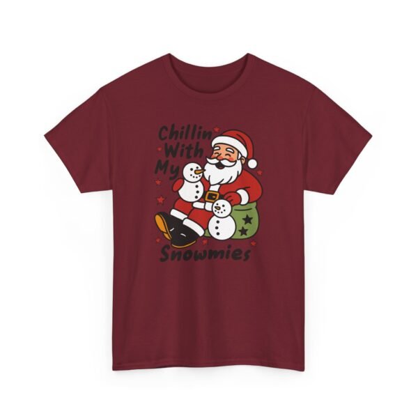 3089547211871042754_2048.jpeg Unisex t-shirt from Twisted Angell with the sarcastic phrase “Chillin' with My Snowmies” printed on the front.