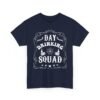 3093951503922816207_2048.jpeg Unisex t-shirt from Twisted Angell with the sarcastic phrase “Day Drinking Squad” printed on the front.