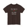 Unisex t-shirt from Twisted Angell with the sarcastic phrase “Most Likely To Be A Bad Influence” printed on the front.